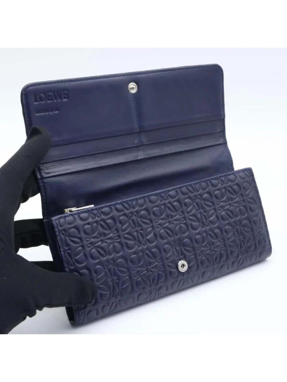 Loewe Repeat Anagram Wallet Navy